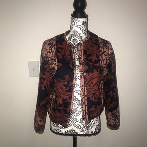 Paisley Print Quilted Bomber Jacket by H&M